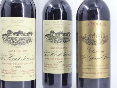 6 BORDEAUX 
5 bouteilles de SAINT EMILION,...