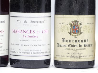 6 BOURGOGNES
1 bouteille de MARANGES 1ER...