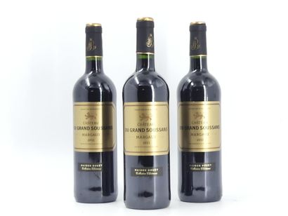 3 CHATEAU SOUSSANS 2011
3 bouteilles de MARGAUX,...