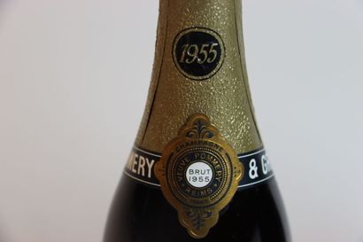 2 bouteilles de CHAMPAGNE, 1955, POMMERY....