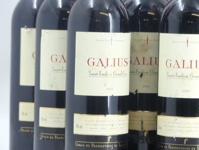 12 GALIUS 2001
12 bouteilles de ST EMILION,...