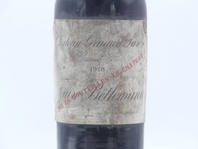 1 bouteille de SAINT ESTEPHE 1918 CHÂTEAU...