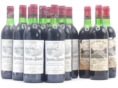 3 bouteilles de GRAVES 1979 CHÂTEAU PICQUE...