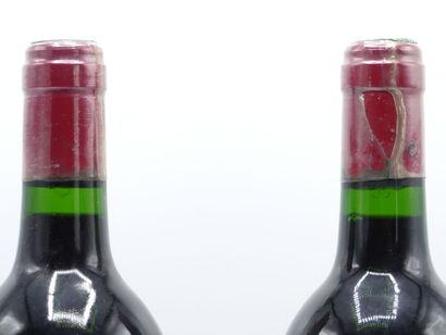 2 bouteilles de SAINT EMILION GCCL 1992 CHÂTEAU...