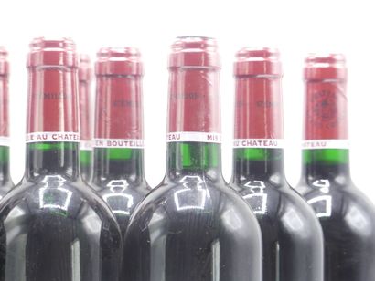 12 bouteilles de SAINT EMILION GRAND CRU...