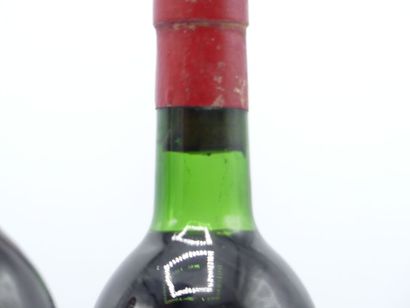 2 bouteille de MARGAUX 1973 CHÂTEAU RAUZAN...