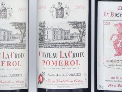 6 BORDEAUX 
3 bouteilles de POMEROL 2005...