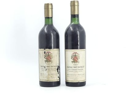 LOT 2 BOUTEILLES PAUILLAC CRU CLASSE 1967...
