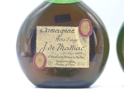 2 bouteilles d'ARMAGNAC HORS D AGE/ ANNEES...