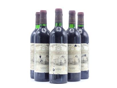 6 bouteille de SAINT EMILION GRAND CRU 1985...