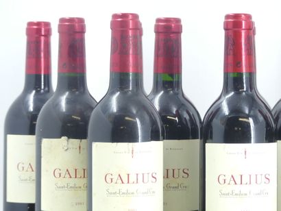 12 GALIUS 2001
12 bouteilles de ST EMILION,...