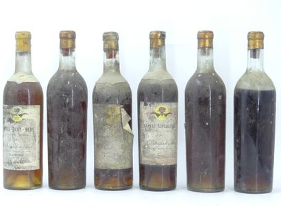 6 bouteilles de DANGLADE & FILS. Étiquettes...