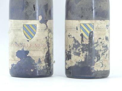 2 CHAMBOLLE MUSIGNY 1982.
2 bottles of CHAMBOLLE...