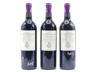 3 bouteilles de SAINT EMILION GC 2003 CHÂTEAU...