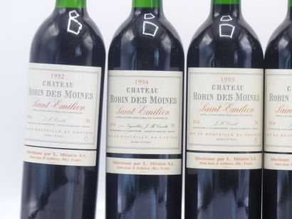 6 bouteilles de SAINT EMILION 1992 CHÂTEAU...