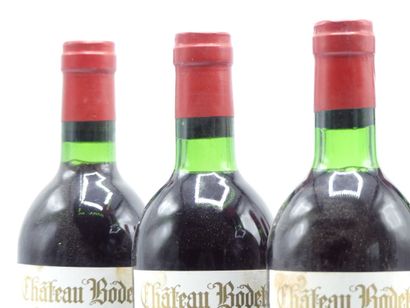 5 bouteilles de CANON FRONSAC 1974 CHÂTEAU...