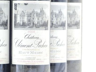 9 bouteille de HAUT MEDOC 2000 CHÂTEAU CLEMENT...