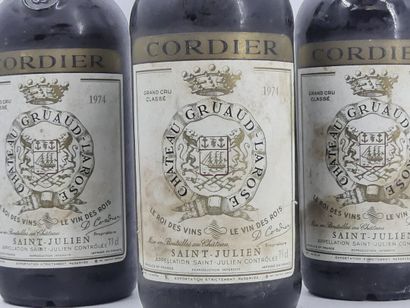 3 CHATEAU GRUAUD LAROSE 1974
3 bouteilles...
