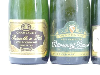 6 bouteille de mousseux
1 bouteille de CHAMPAGNE,...