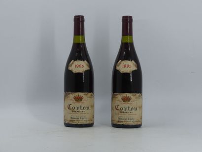 2 bottles of CORTON GRAND CRU, 1995. Domaine...