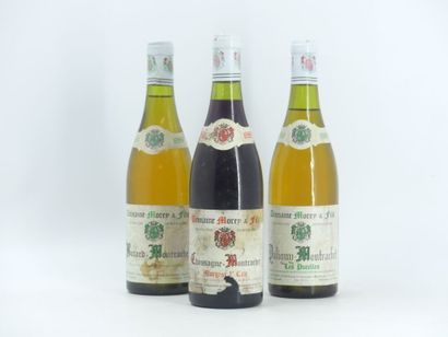 3 BOURGOGNE MOREY 
1 bouteille de CHASSAGNE...