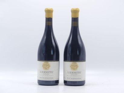 2 bouteilles de ERMITAGE L'HERMITE 2009 M....
