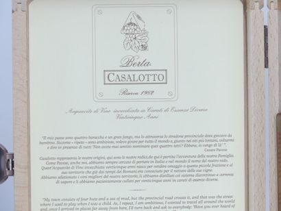 1 BERTA CASALOTTO 1982
1 bouteille de BERTA...