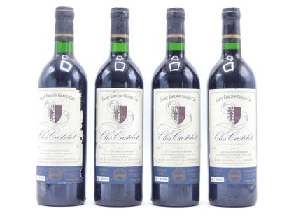 4 bouteilles de SAINT EMILION GRAND CRU 1987...