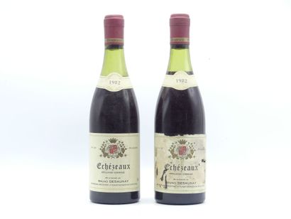 2 bottles of ECHEZEAUX 1982 BRUNO DESAUNAUX....