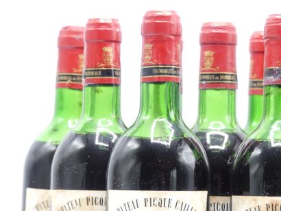 9 bouteilles de GRAVES 1979 CHÂTEAU PICQUE...
