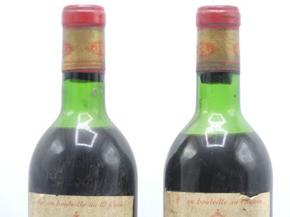 2 bouteilles de SAINT ESTEPHE 1970 CHÂTEAU...