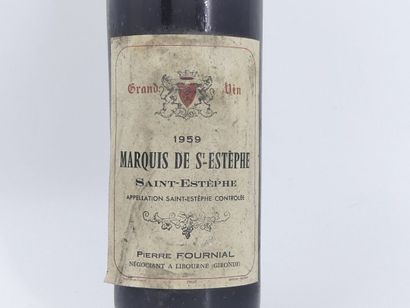 1 MARQUIS SAINT ESTEPHE 1959
1 bouteille...