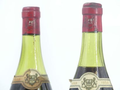 3 bouteilles de CHATEAUNEAUF DU PAPE, 1959,...