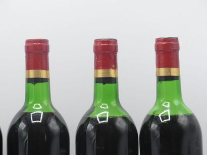 6 bouteilles de PAUILLAC GCCL 1976 CHÂTEAU...