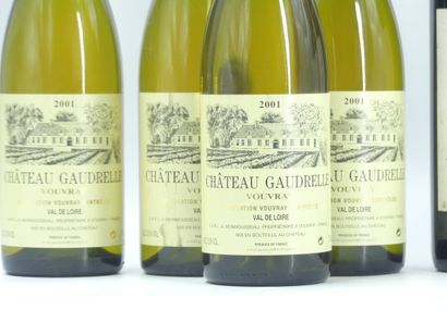 4 bouteilles de VOUVRAY 2001 CHÂTEAU GAUDRELLE.

3...