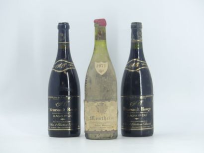 2 bouteilles de MEURSAULT ROUGE 1er CRU 