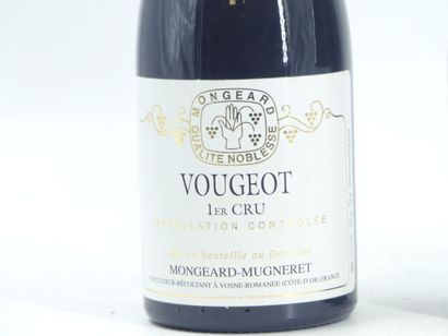 2 bottles of VOUGEOT 1ER CRU, 2012, MONGEARD...