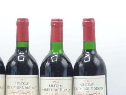 6 bouteilles de SAINT EMILION 1992 CHÂTEAU...