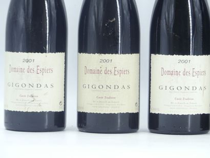 6 bouteilles de GIGONDAS 2001 DOMAINE DES...