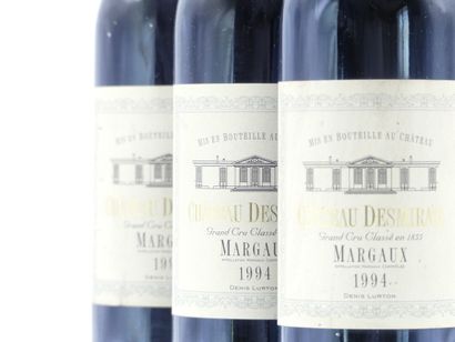 6 bouteilles de MARGAUX GCCL 1994 CHÂTEAU...