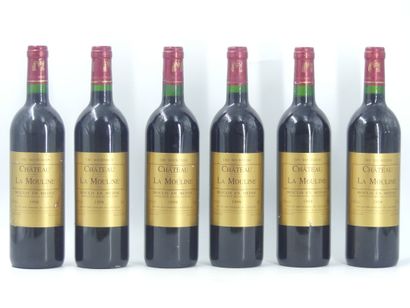 6 bouteilles de MOULIS EN MEDOC, 1998, CHÂTEAU...