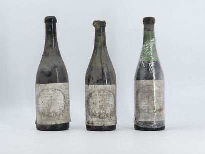3 ARBOIS DE GRIMONT 1964
3 bouteilles d'ARBOIS,...