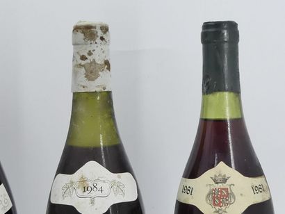 4 BOURGOGNES 
1 bouteille de CHAMBERTIN,...