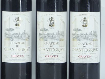 6 bouteilles de GRAVES, 2001, CHÂTEAU CHANTEGRIVE.





Sur...