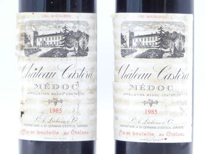 2 bouteilles de MEDOC, 1985, CHATEAU CASTERA....