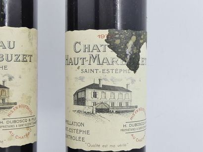 2 HAUT MARBUZET 1976
2 bouteilles de SAINT...