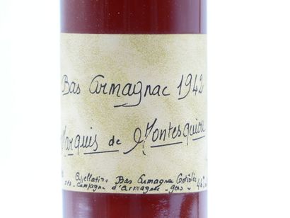 1 bouteille de BAS ARMAGNAC 1942 MARQUIS...