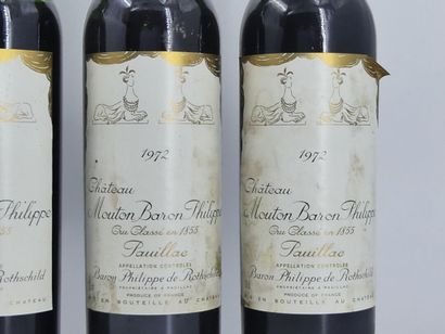 6 CHATEAU MOUTON BARON PHILIPPE 1972
6 bouteilles...