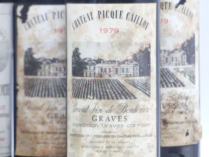3 bouteilles de GRAVES 1979 CHÂTEAU PICQUE...