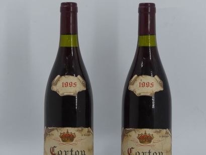 2 bottles of CORTON GRAND CRU, 1995. Domaine...